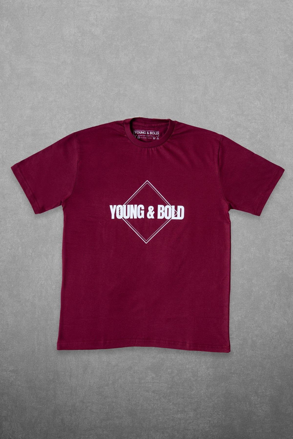 Y&B BURGANDY T-SHIRT