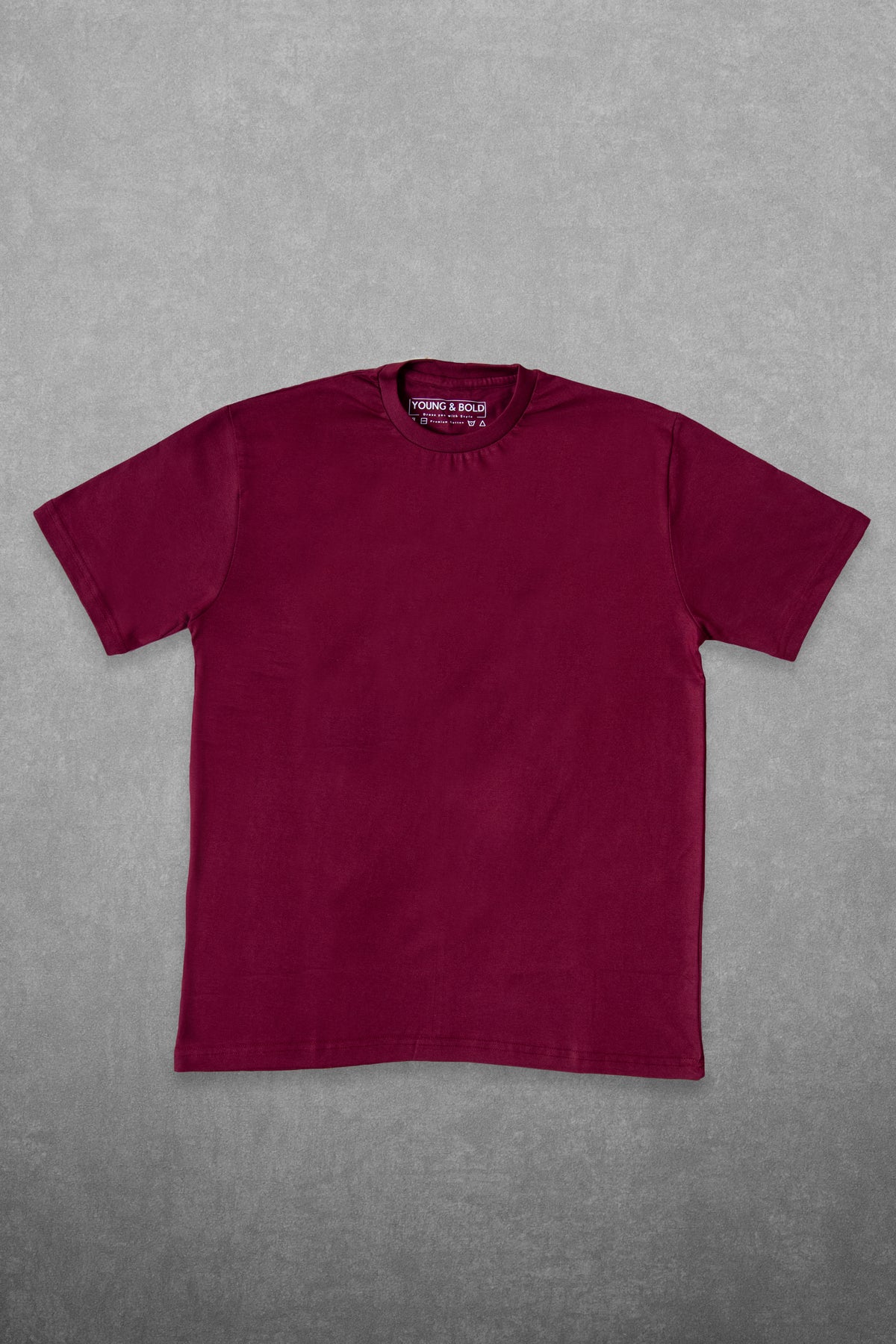 BURGANDY T-SHIRT (PLAIN)