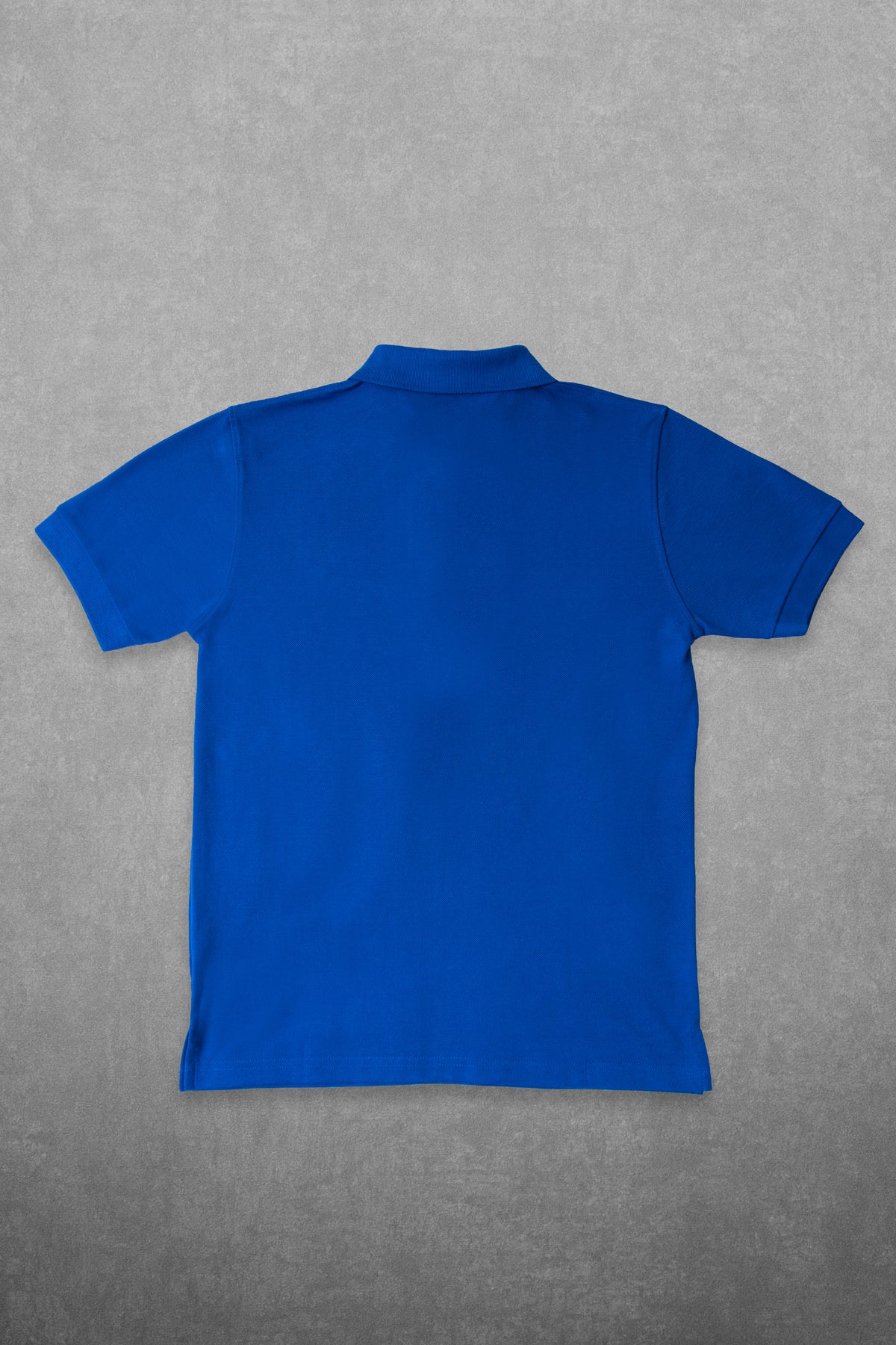 BLUE COTTON PIQUE POLO SHIRT (PLAIN)