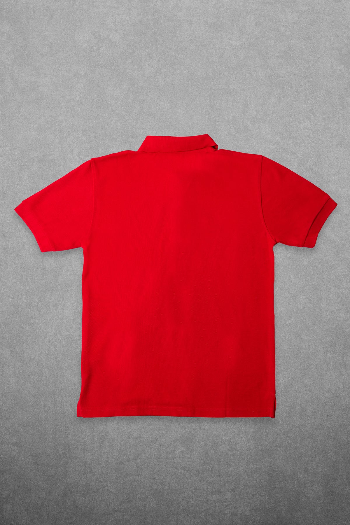 RED COTTON PIQUE POLO SHIRT (PLAIN)